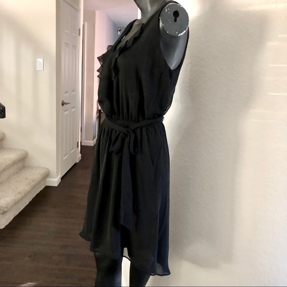 Express Ruffle V-Neck Hi Lo Dress - Picture 4 of 4